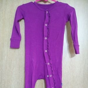 Kickee Pants Coverall - Starfish Purple